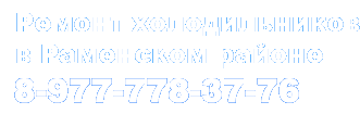 Ремонт холодильников а Раменском районе